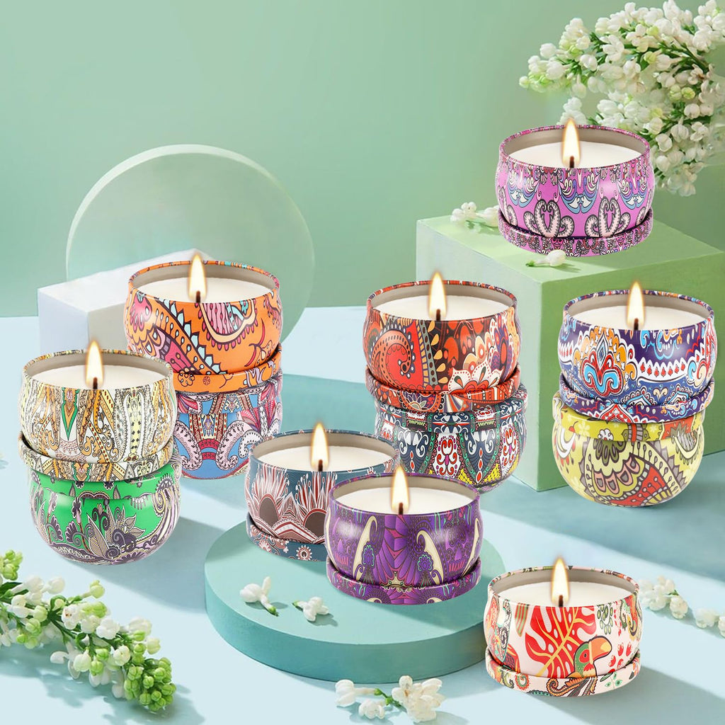 Pliadvbu 2.5×36 Gift Set Scented Candles for Women, Soy Wax Aromatherapy Candles for Thanksgiving, Christmas, Birthday, Mother's Day,Valentine's Day