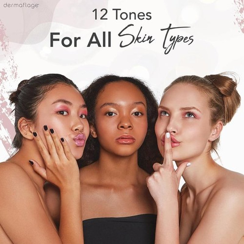 Dermaflage Waterproof Concealer Palette - Full Coverage Matte Finish for Face & Body | Hides Dark Circles & Acne - Medium