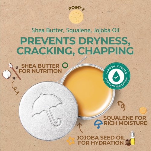 BRING GREEN Dalgona Lip Balm 10g, Shea Butter & Squalane, Hydrating Moisturizing Lip Care for Dry Chapped Lips
