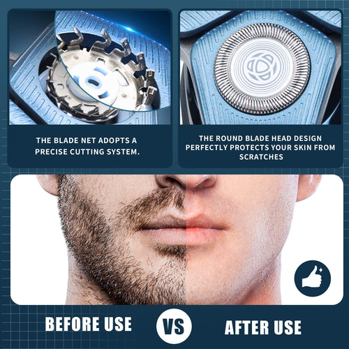 2 Pack SH71/50 Shaving Heads, Compatible with Philips Shavers,Blue