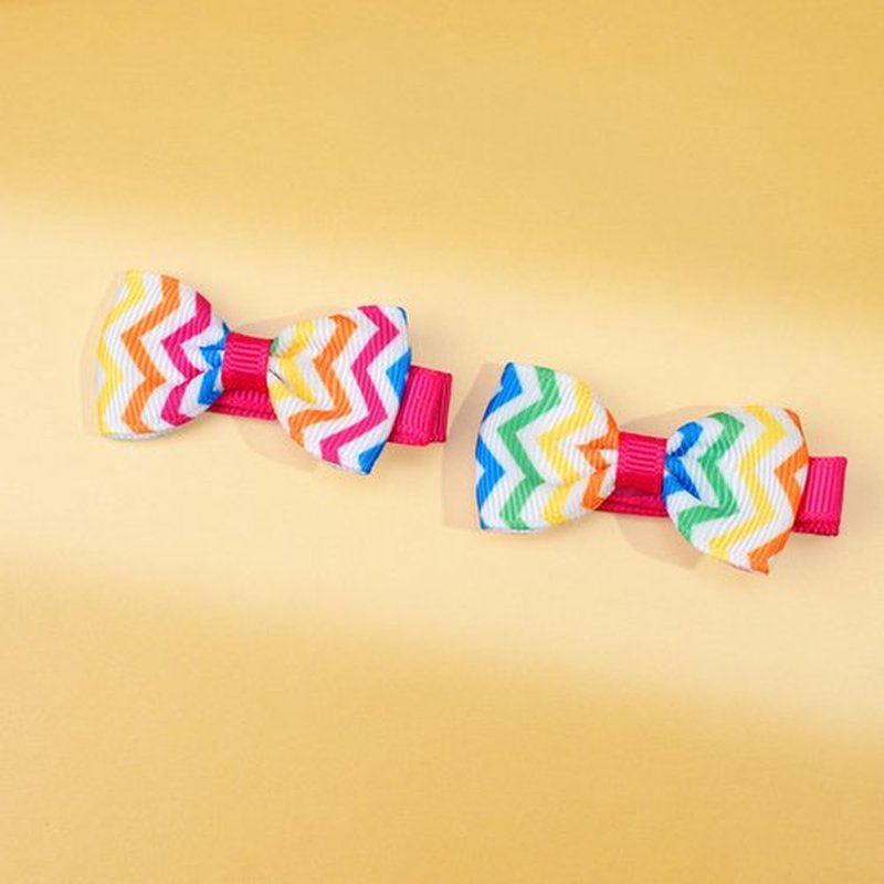 JOYOYO Baby Hair Bows in Pairs 60pcs 1.6" Tiny Small Grosgrain Ribbon Bow with Fully Lined Clips for Baby Girls Toddlers Infants