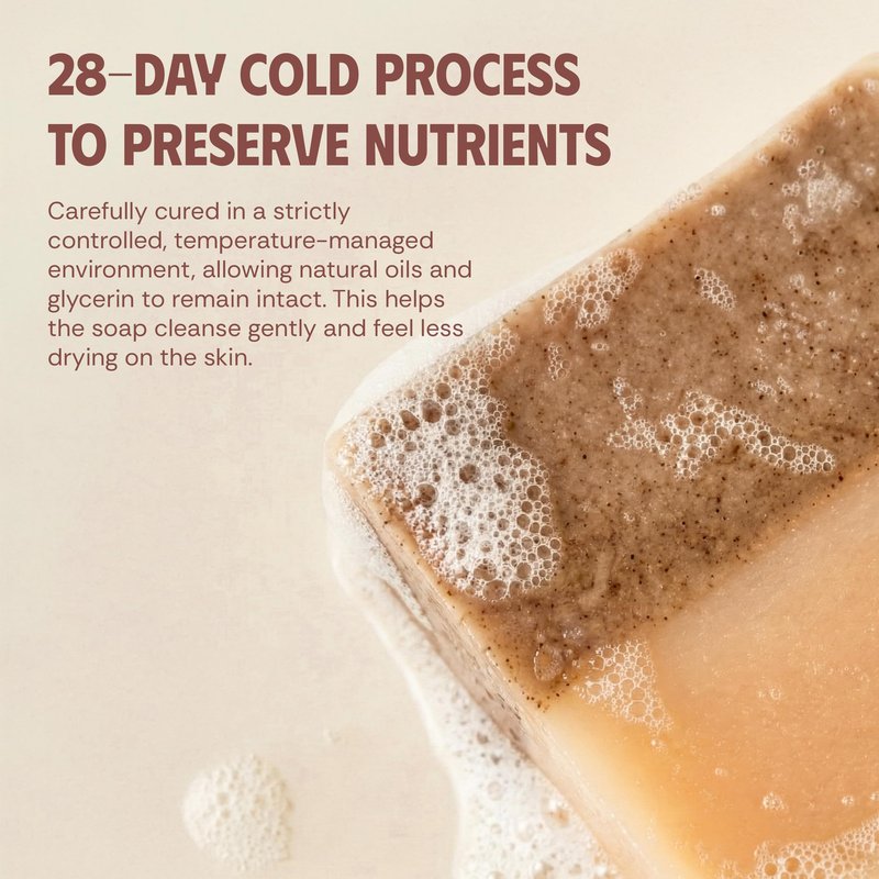 VIETNAT Brown Rice & Coconut Milk 2-in-1 Luxurious Natural Soap Bar (4.2 oz) | Gentle Exfoliation & Nourishing Cleanse | Cold-Processed, Handmade in Vietnam for Smooth, Fresh Skin (Pack of 1)