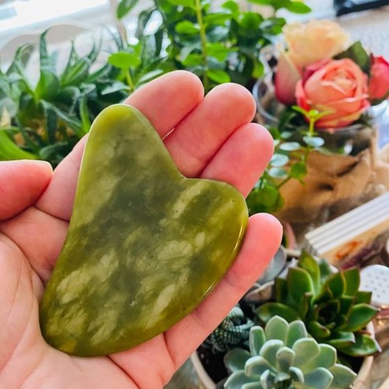 LAVÔNNÉ 100% Authentic Jade Roller and Gua Sha Set for face I Derma Roller I Facial Tools I Real Guasha I Premium Quality I Mother's Day Gift for wife