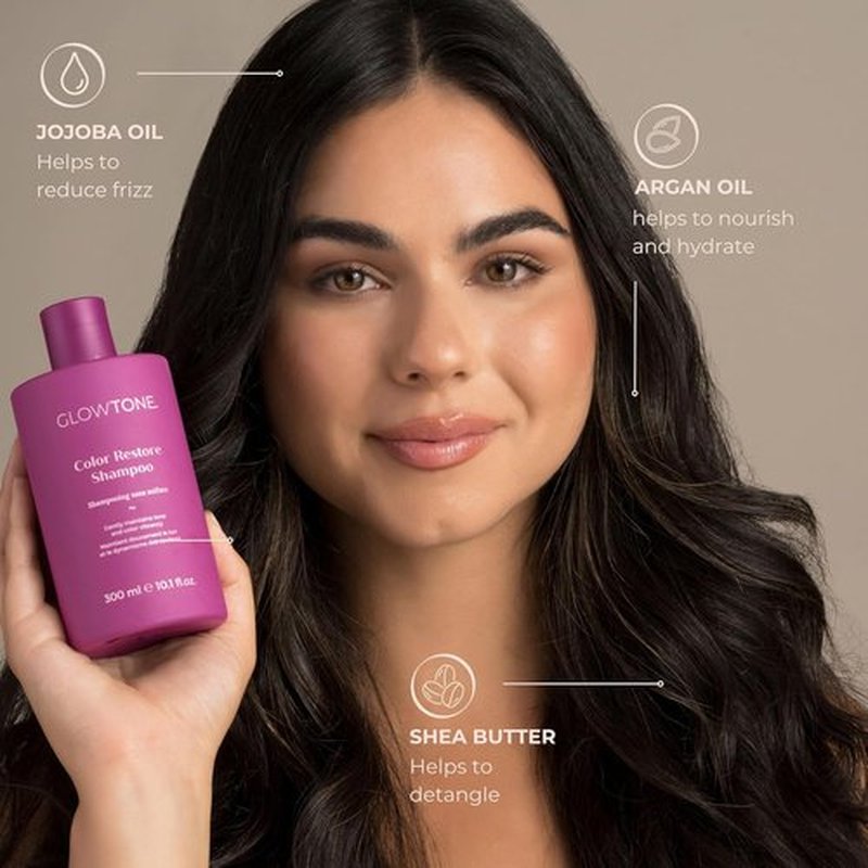 GLOWTONE™ Color Care Shampoo & Conditioner Duo - Anti-Fade, High Shine for Color-Treated Hair | Argan & Pomegranate Oil