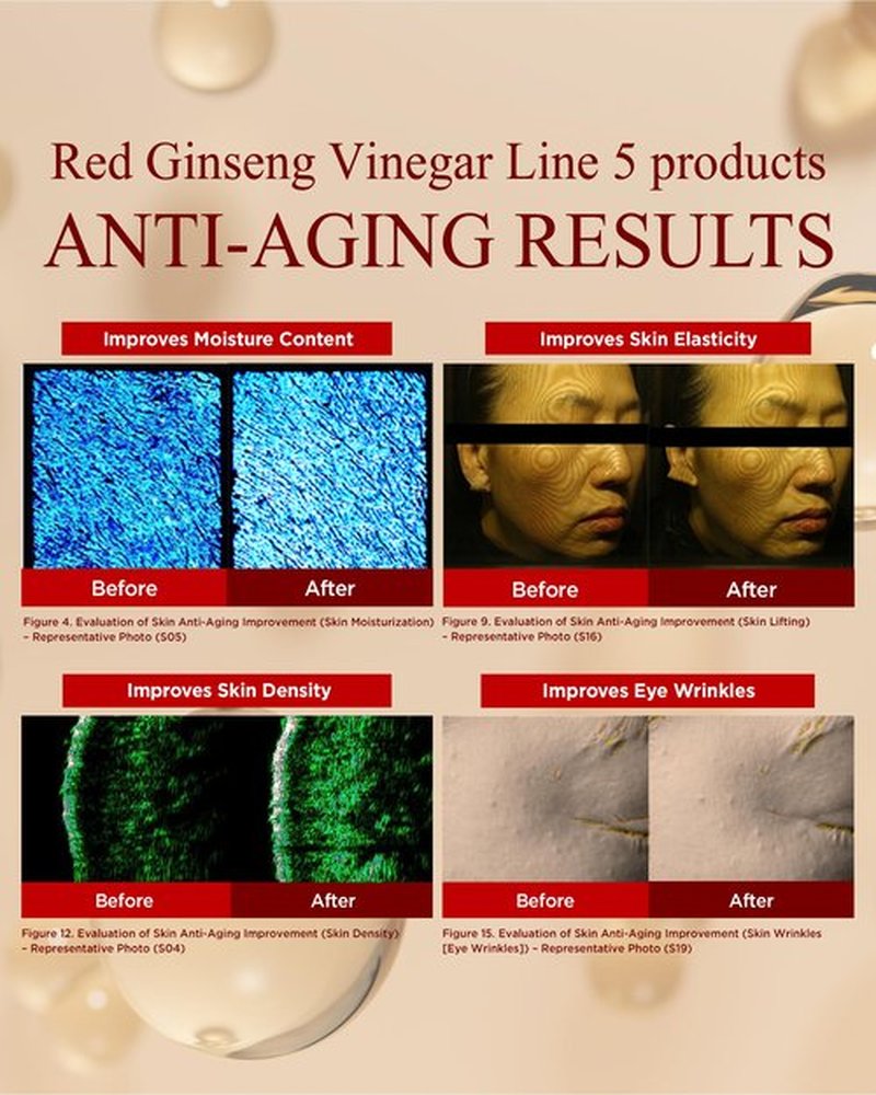 DANAHAN Bonyongo 6-Year Red Ginseng Vinegar Essence – Bouncy Concentrated Serum, Non-Sticky – pH Balancing Hydration & Glow, 8-Herb Complex, Revitalizing & Intensive for All Skin Types 1.5 fl.oz