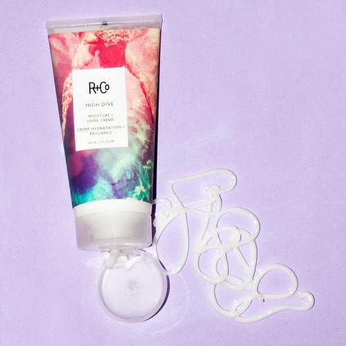 R+Co HIGH DIVE Moisture + Shine Crème - Hydrating Hair Cream for Softness & Manageability, Travel Size