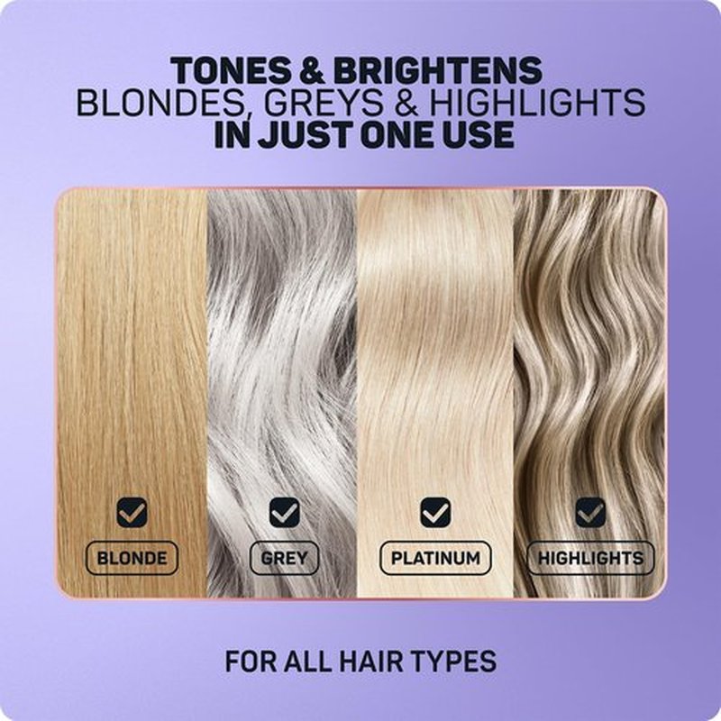 Marc Anthony Bond Repair Purple Hair Shampoo for Blonde & Grey Hair, Blonde Repair - Color-Safe Toning Hair Shampoo Neutralizes Yellow, Brassy Tones & Repairs Weak Broken Bonds