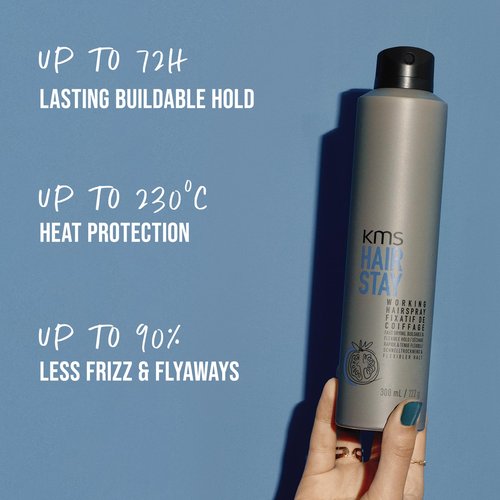 HairStay Working Hairspray, Lasting Buildable Hold, 75ml