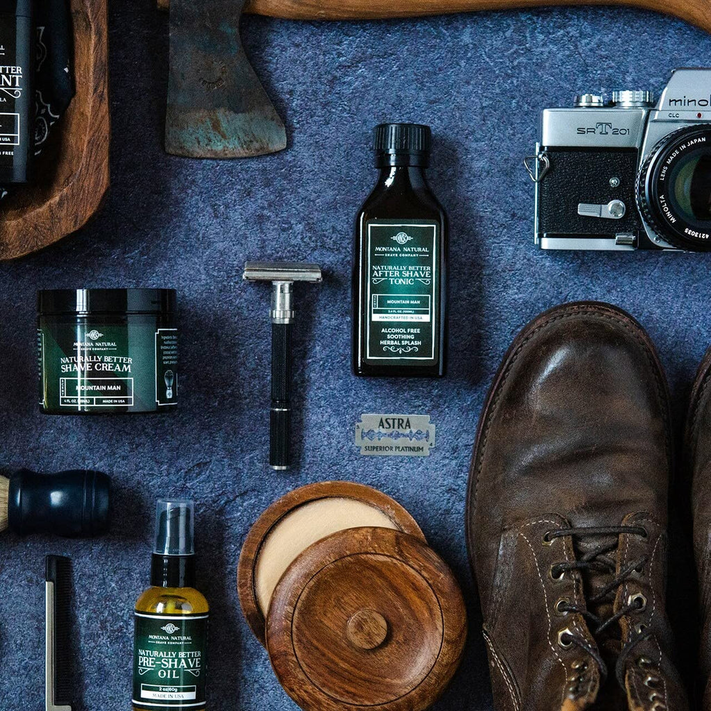 MNSC Black Timber Naturally Better Pump Shave Cream - Smooth, Hypoallergenic, All-Natural, & Handcrafted in USA