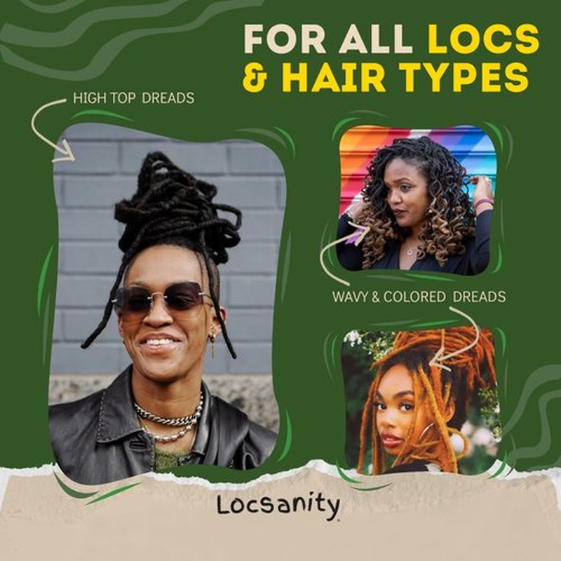 Locsanity Passion Fruit Conditioning and Styling Hair Gel – Braiding Gel for Dreadlocks, Twists and Sisterlocks, Loose Natural Hair, and All Types of Locs