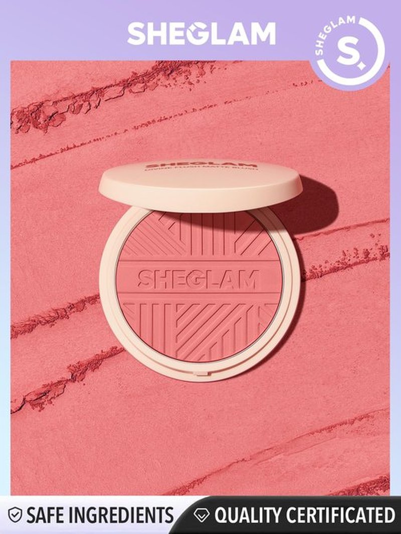 SHEGLAM Divine Flush Matte Blush Powder - Highly Pigmented, Non-Fading, Long Lasting, Lightweight Natural Blush for Face Makeup