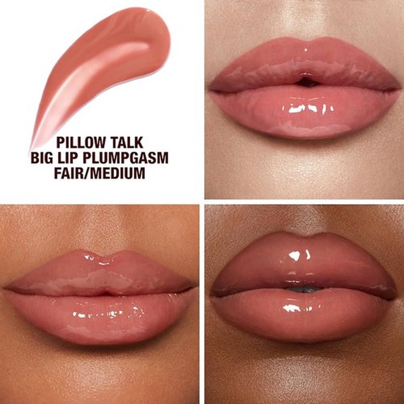 Charlotte Tilbury Big Lip Plumpgasm Lip Gloss - Hydrating Plumper with Hyaluronic Acid - Perfect Gift Set