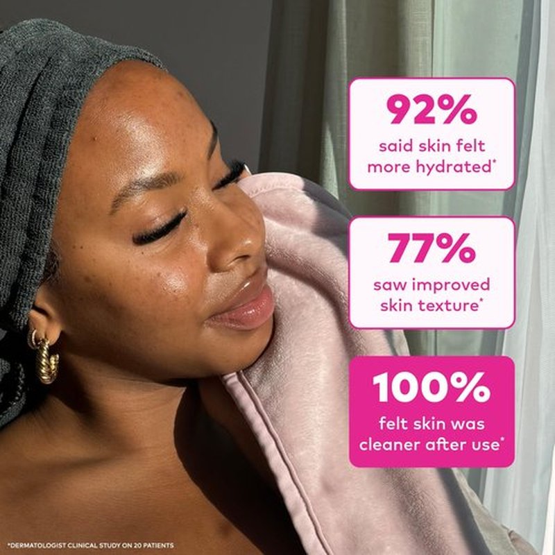 The Original MakeUp Eraser Mini PRO, Erase All Makeup With Just Water, Including Waterproof Mascara, Eyeliner, Foundation, Lipstick, Sunscreen and More! Silver Infused, 1ct