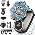 Electric Head Shaver for Men, 8D Upgraded 6-in-1 Head Shaver for Bald Men, Waterproof Wet/Dry Electric Shaver Razor Beard Grooming Kit Cordless Rechargeable