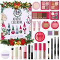 Makeup Advent Calendar 2025, 24 Days Christmas Countdown Calendar Surprise Gift Kit, Xmas Holiday Festival Cosmetic Starter Makeup Set with 24 Beauty Boxes for Women Girls Teens