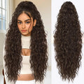 SHNMIN Ponytail Extension, Claw Long Wavy Ponytail Extension 30" Curly Pony Tail Claw Clip Hair Extensions for Women fluffy Natural Looking Synthetic Hairpiece for Daily Use