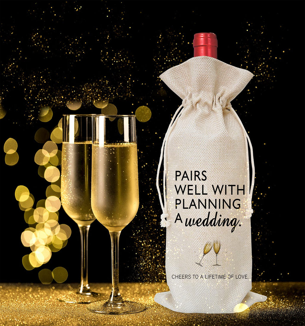 Tesedupoole Wine Bag Wedding Gift for Mr and Mrs - Engagement Gift J14