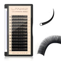 Classic Volume Lash Extension, 0.15 CC Curl 9-20mm Mixed Eyelash Extension Lash Trays, Super Matt Black Individual Lash Extensions for Professional Salon Use