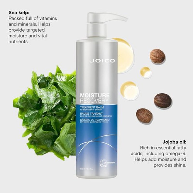 Joico Moisture Recovery Treatment Balm - Replenish Moisture & Restore Smoothness for Thick, Coarse Hair