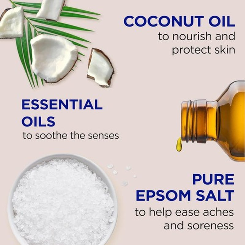Dr Teal's Body Wash - Pure Epsom Salt & Coconut Oil for Relaxation | 24 Fl Oz (Pack of 4)