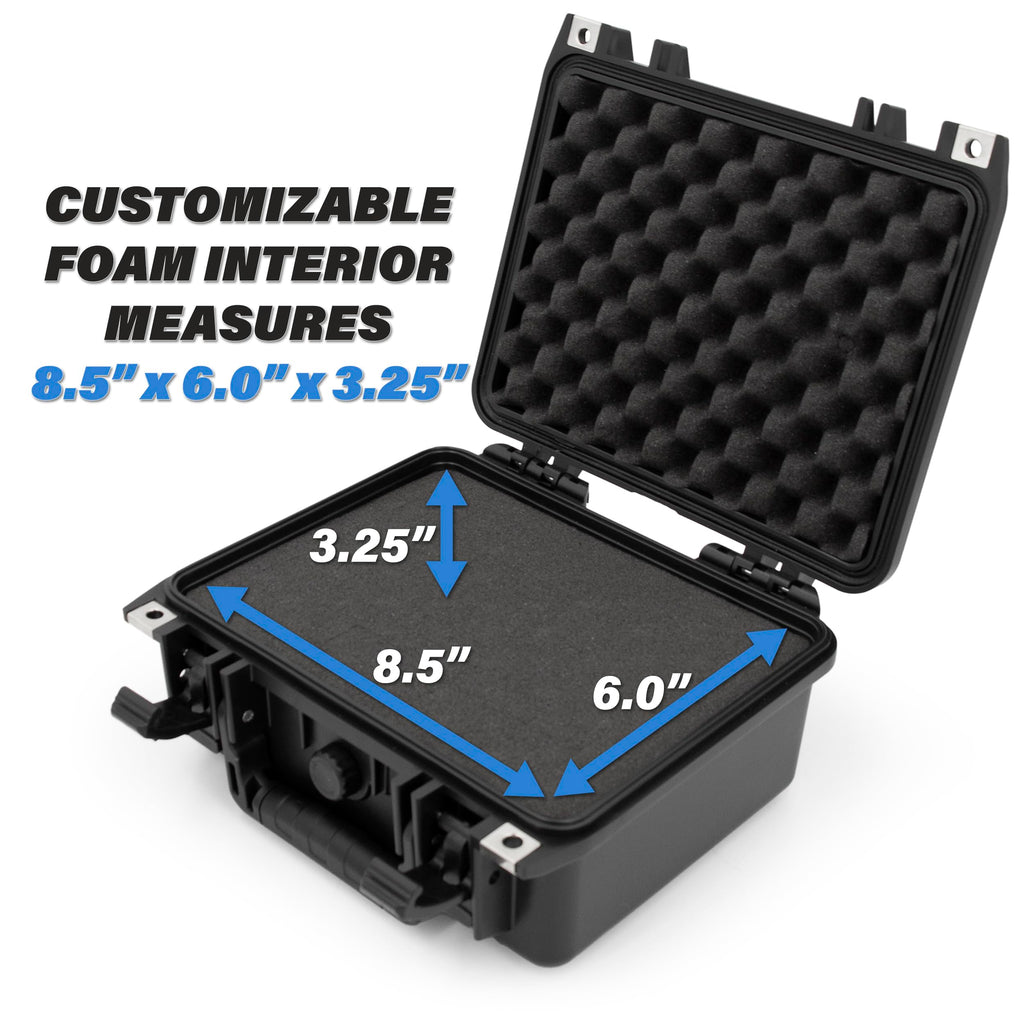 Casematix 11" Waterproof Studio Recording Microphone Case Compatible with Blue Ember Xlr Condenser Microphone and Audio Accessories