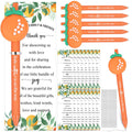 Chivertion 50 Set Baby Shower Gifts Pens for Guests Baby Shower Party Favors Retractable Ballpoint Pens with Thank You Cards for Gender Reveal Souvenir Game Prize (A Little Cutie)