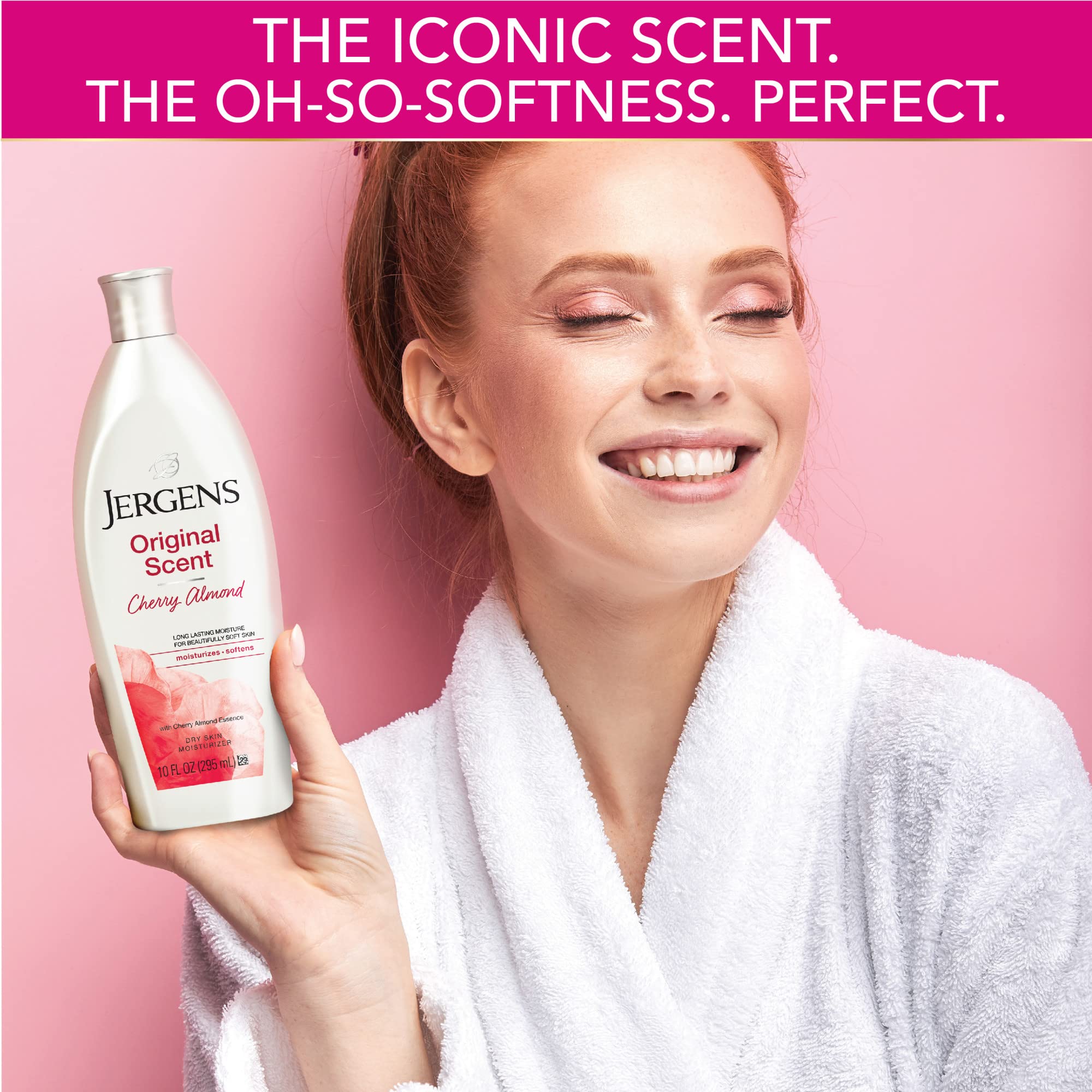 Jergens Original Scent Dry Skin Moisturizer with Cherry Almond Essence, 10 Ounces