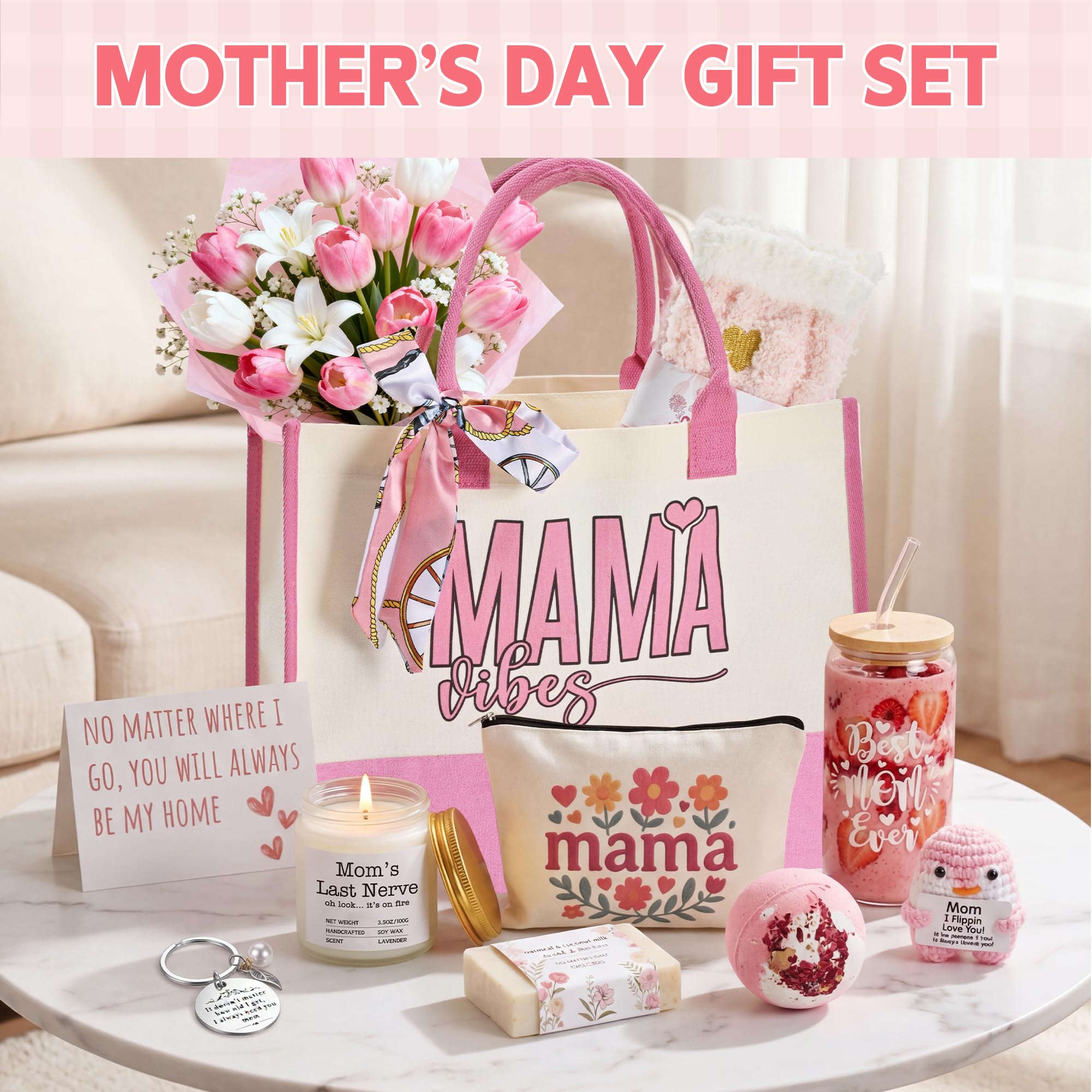 VKTASIMK Gifts for Mom from Daughter Son, Mothers Day Birthday Valentines Gifts for Mom Grandma Sister Daughter