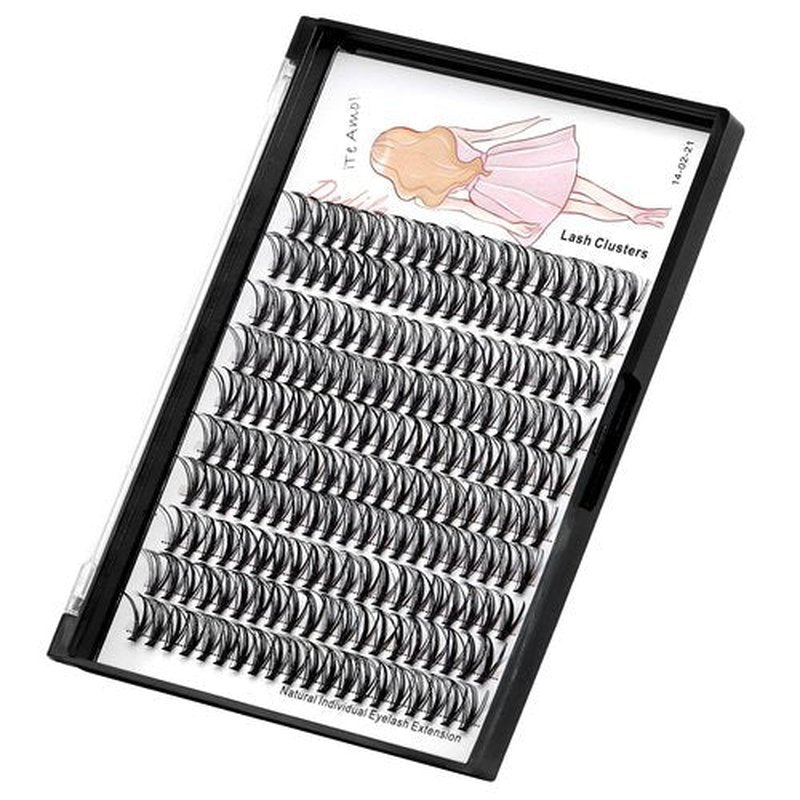 Dedila 8-22mm to Choose 20D/40D/60D/80D/100D Individual False Eyelashes Makeup Cluster Eyelashes Thickness 0.07mm D Curl Natural long Black Soft 3D Eye Lashes Extensions (20D-12mm)