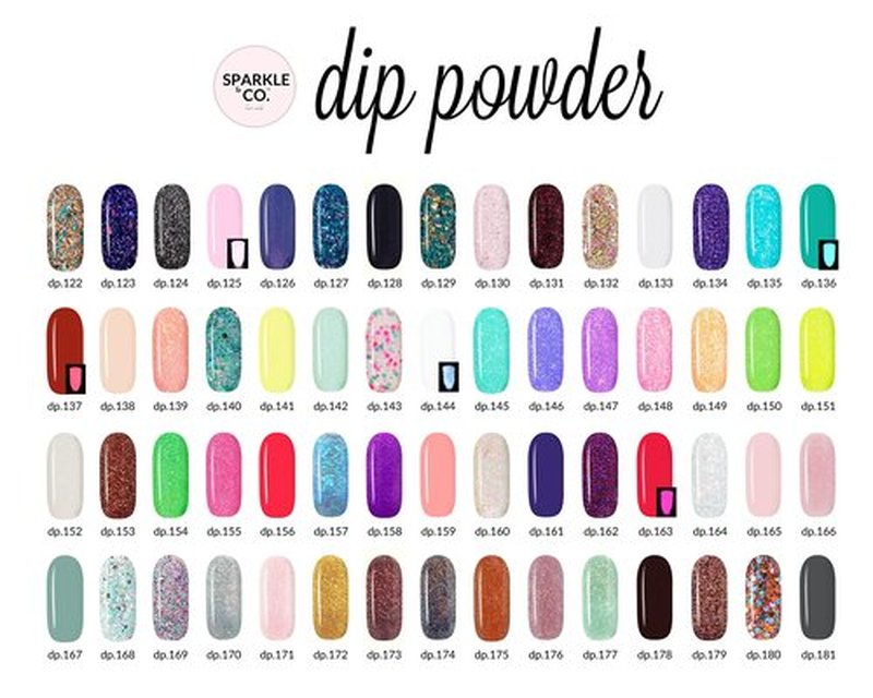 Sparkle & Co. Dip Powder dp.44 Toga Party (Regular Gold Flake With Clear Base)