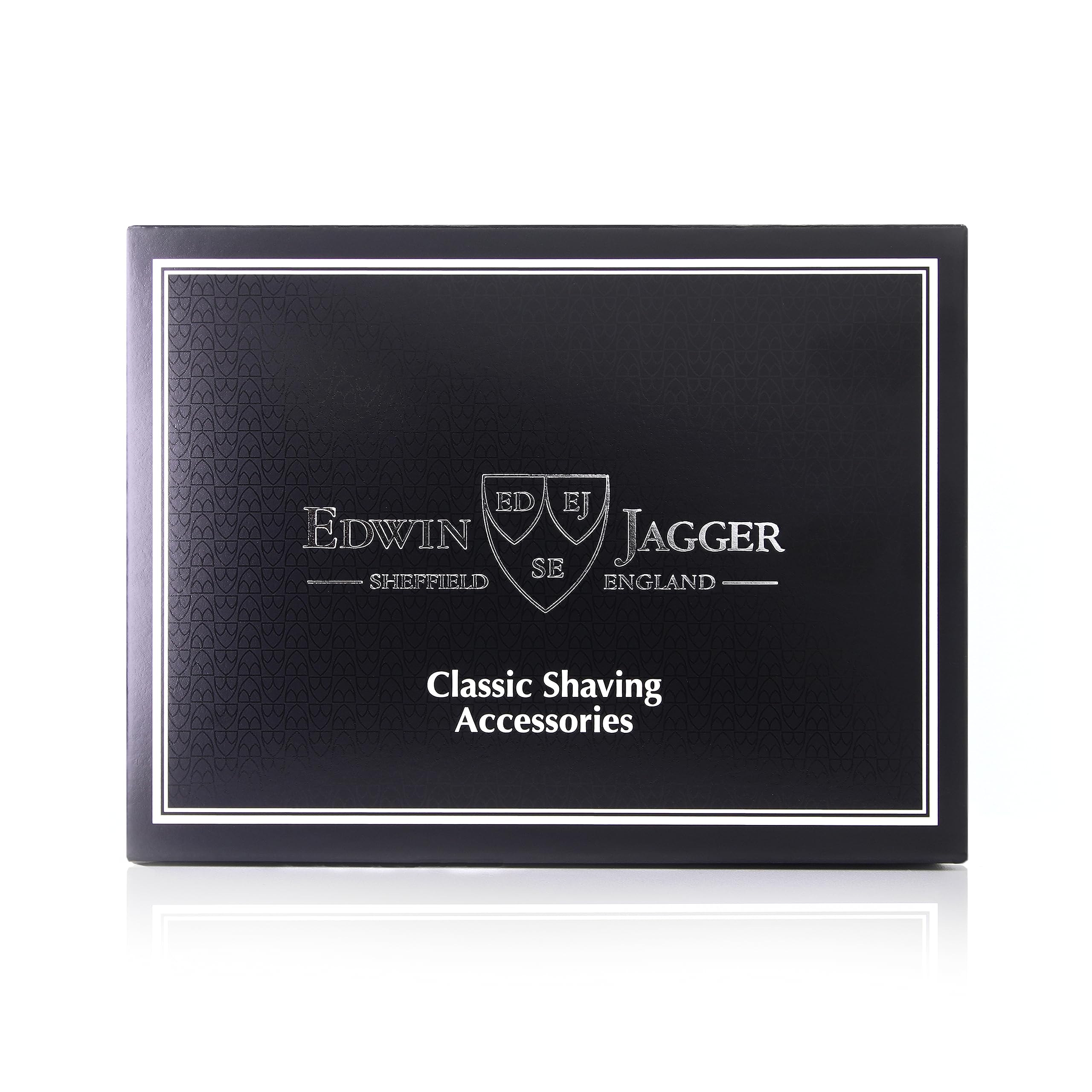 Edwin Jagger RN46 Traditional Porcelain Luxury Shaving Bowl with Handle for Shaving Cream or Shaving Soap for Men and Women (Black)