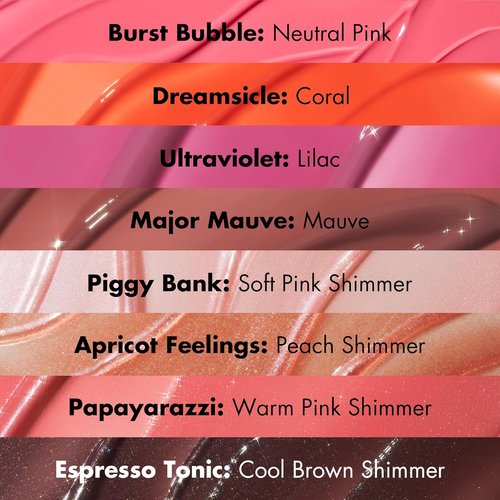 e.l.f. Glow Reviver Plumping Lip Oil - Tinted High-Shine Lip Plumper with Jojoba Oil | Vegan, Apricot Feelings