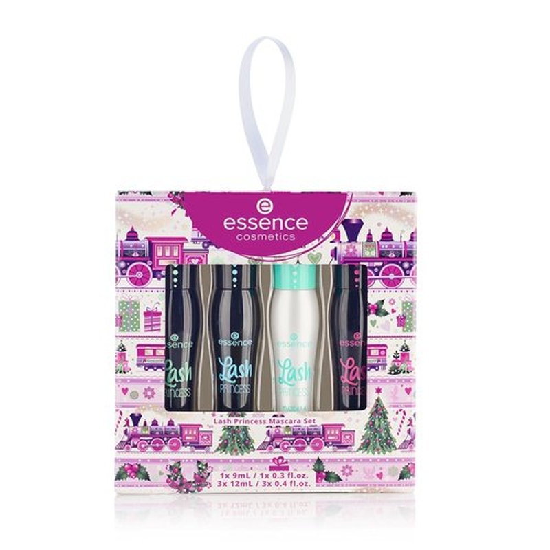 Essence Lash Princess Mascara Holiday Gift Set - 4 Vegan & Cruelty-Free Mascaras | Waterproof, Curl & Volume | Perfect Stocking Stuffer for Beauty Lovers