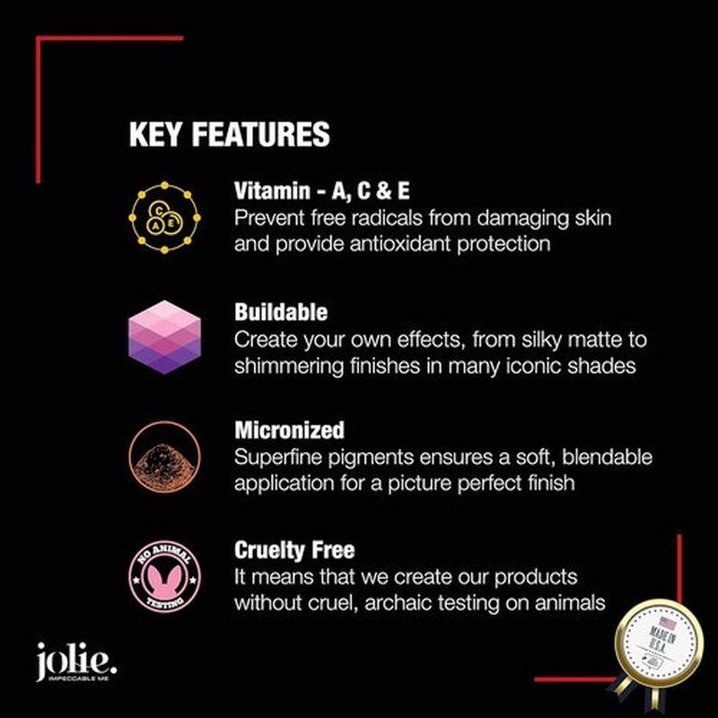 Jolie Blush Perfect Pressed Cheek Color - Highly Pigmented, Long-Lasting Intense Finish | Swag