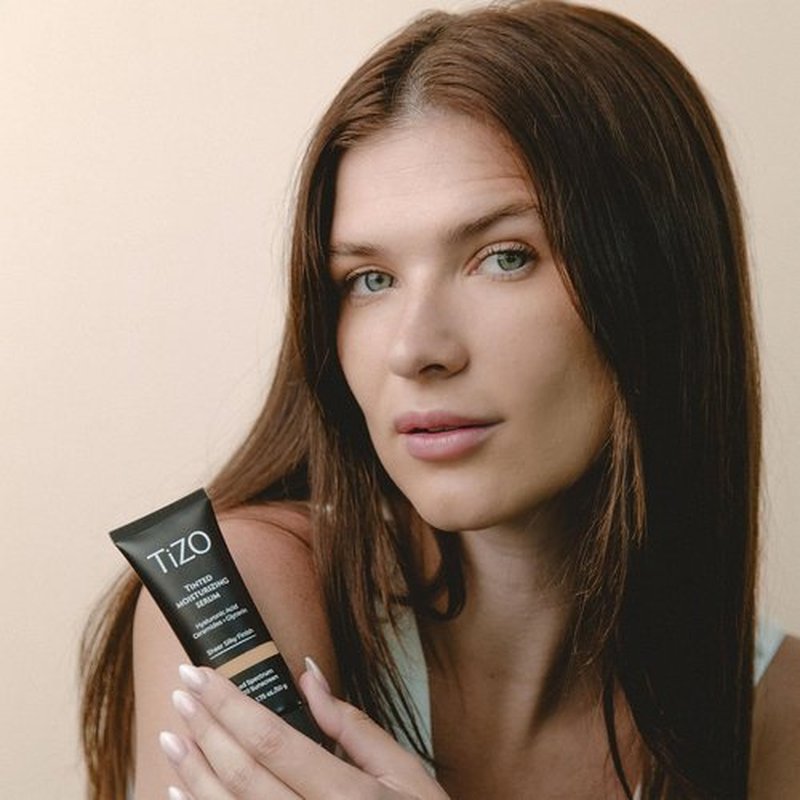 TIZO Tinted Moisturizing Serum - SPF 30 Protection in Light-Medium Shade for Radiant Skin