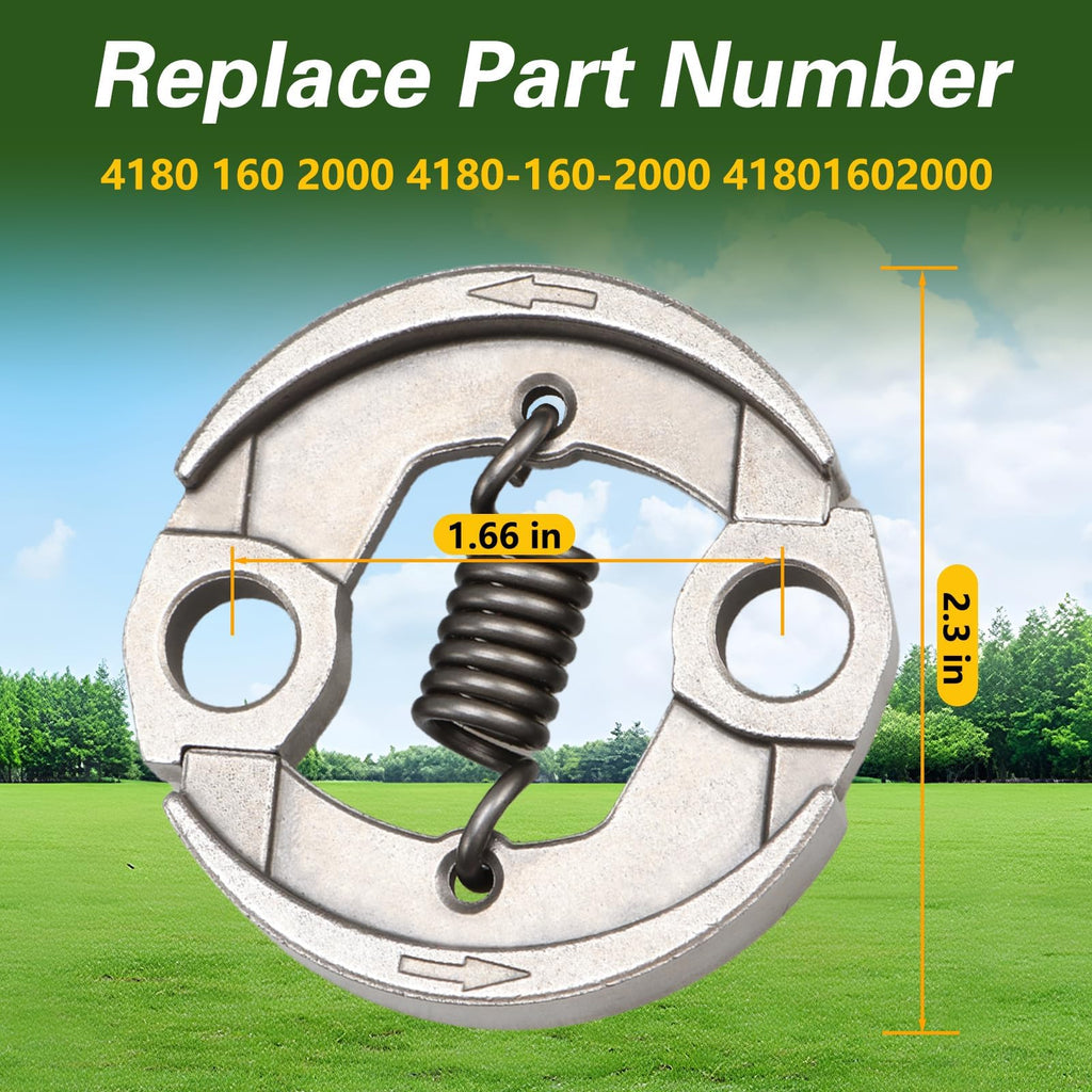 KPALAG Trimmer Clutch Kit with Tension Spring Compatible with Stihl Brushcutters FS90 FC90 FS100 FC100 FS110 FS130 FS310 Replace# 4180-160-2000 4180 160 2000
