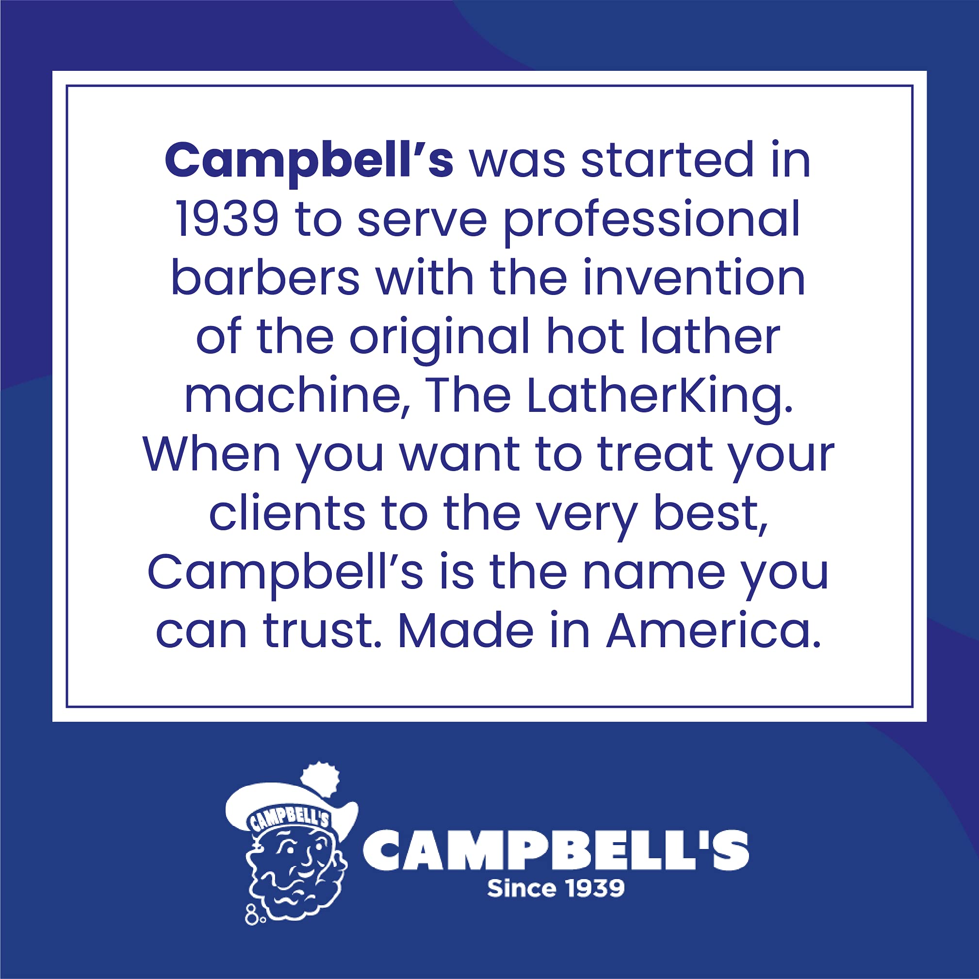 Campbell’s Liquid Shave Cream Lather, Barber Shaving Cream Lather, Professional Shaving Supplies and Products, 8 Ounces, (Pack of 3)