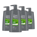 DOVE MEN + CARE 2-in-1 Shampoo & Conditioner - Fresh & Clean, Nourishing Formula | 25.4 oz (4 Count)