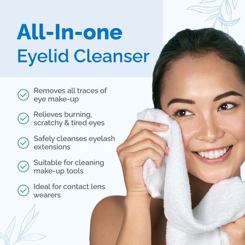 Dr Chrissie All-in-One Eyelid and Eyelash Cleanser for Extensions, Lash Extension Kit Essential, Enriched with Tea Tree Oil, Helps Ease Tired Eyes, 50 ml - EyeCleanse