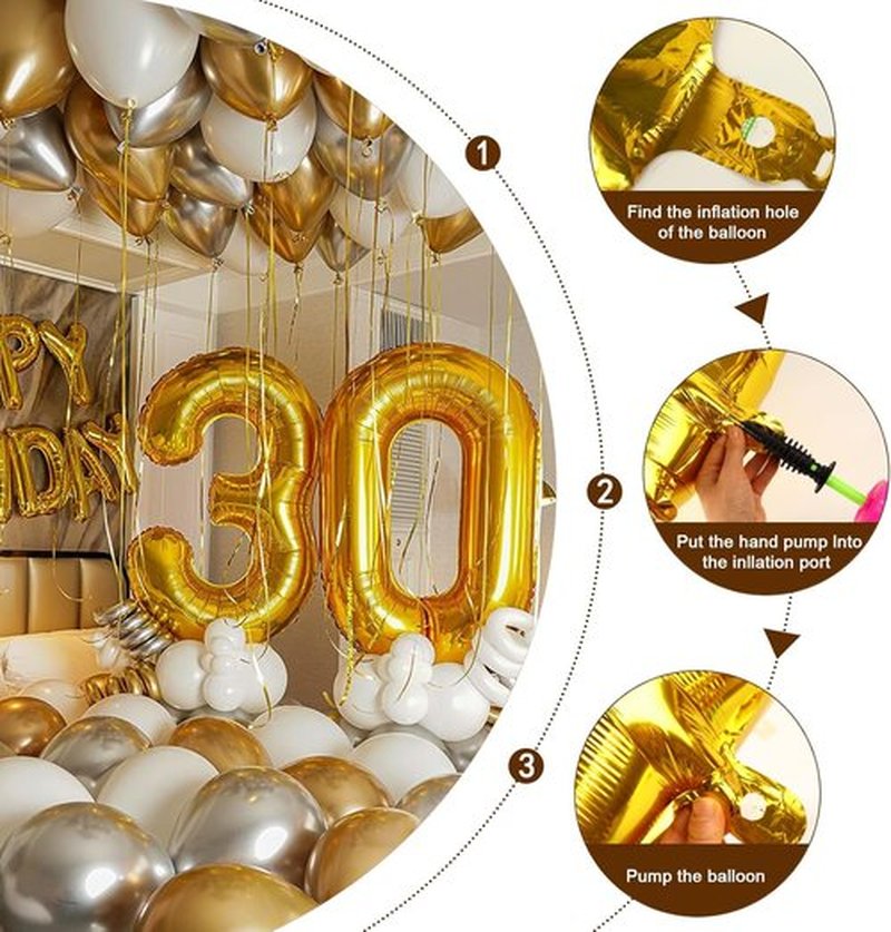 Regine Switzerland 40-Inch Gold Number 27 Balloons - Perfect for Birthdays, Weddings & Celebrations