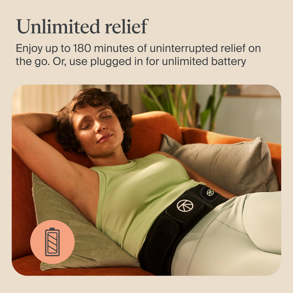 Therabody ThermBack LED – 4-in-1 Back Wrap with Heat, Far Infrared, Vibration and LED Light Therapies for Lower Back Pain Relief
