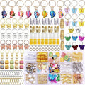 NAISKA 185Pcs Gold Butterfly Hair Jewelry for Braids Various Butterflies Hair Charms Locs Dreadlock Accessories Hair Decoration Metal Hair Cuffs Hair Rings Jewelry for Women