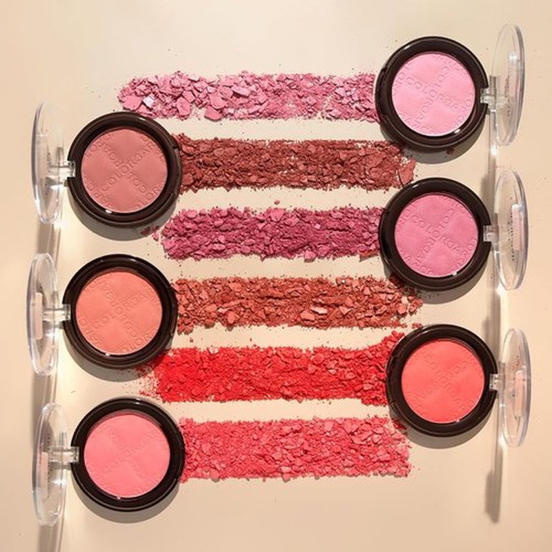 Colorbar Cheekillusion Blush - Lightweight Silky Powder Blush - Long-Lasting Buildable Color - 016 Sweet Scarlet - 0.14 oz