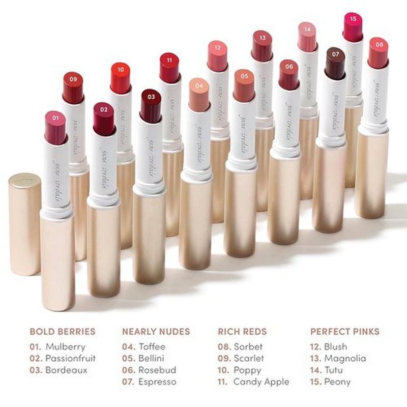 Jane Iredale ColorLuxe Hydrating Cream Lipstick - Creamy, Highly Pigmented Formula for Bold Color & Moisture | Vegan Satin Finish