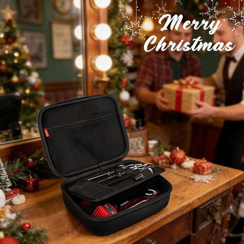 ProCase Hard Travel Case - Hair Clippers Organizer for Hatteker, Oneisal, Wahl 5Star & Andis - Black