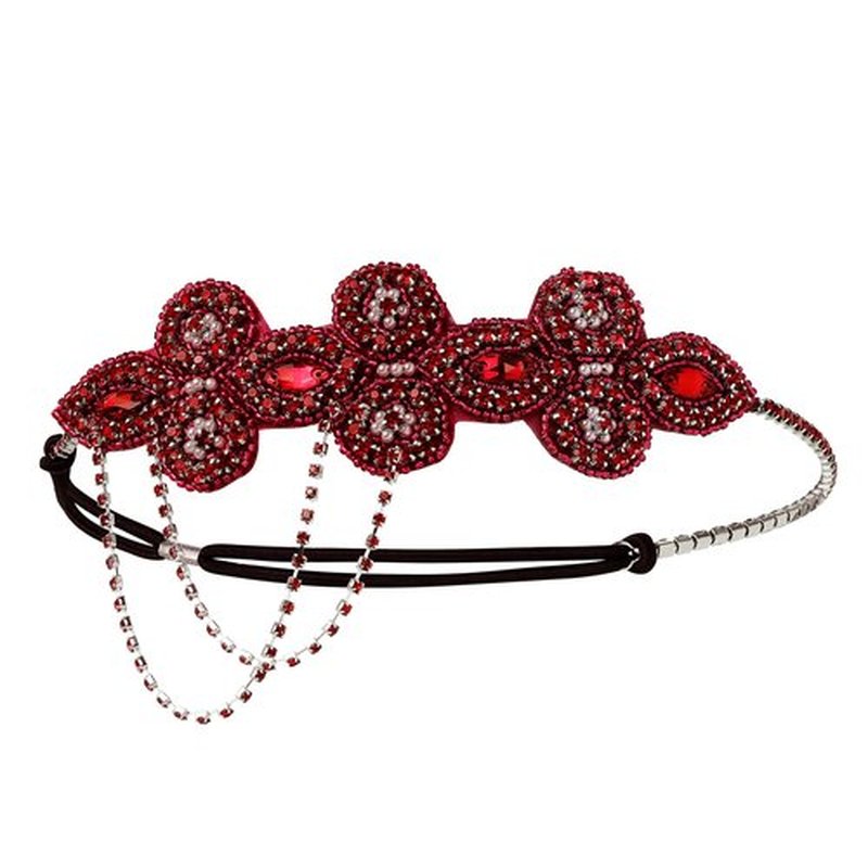 BABEYOND 1920s Flapper Headband Crystal Great Gatsby Headpiece Roaring 20s Flapper Gatsby Hair Accessories