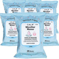CALA Makeup Remover Cleansing Tissues: Micellar Water (30 Sheets) - Hydrating, Gentle Wipes for a Clean, Radiant Complexion, Safe for All Skin Types (180 count, Pack of 6)