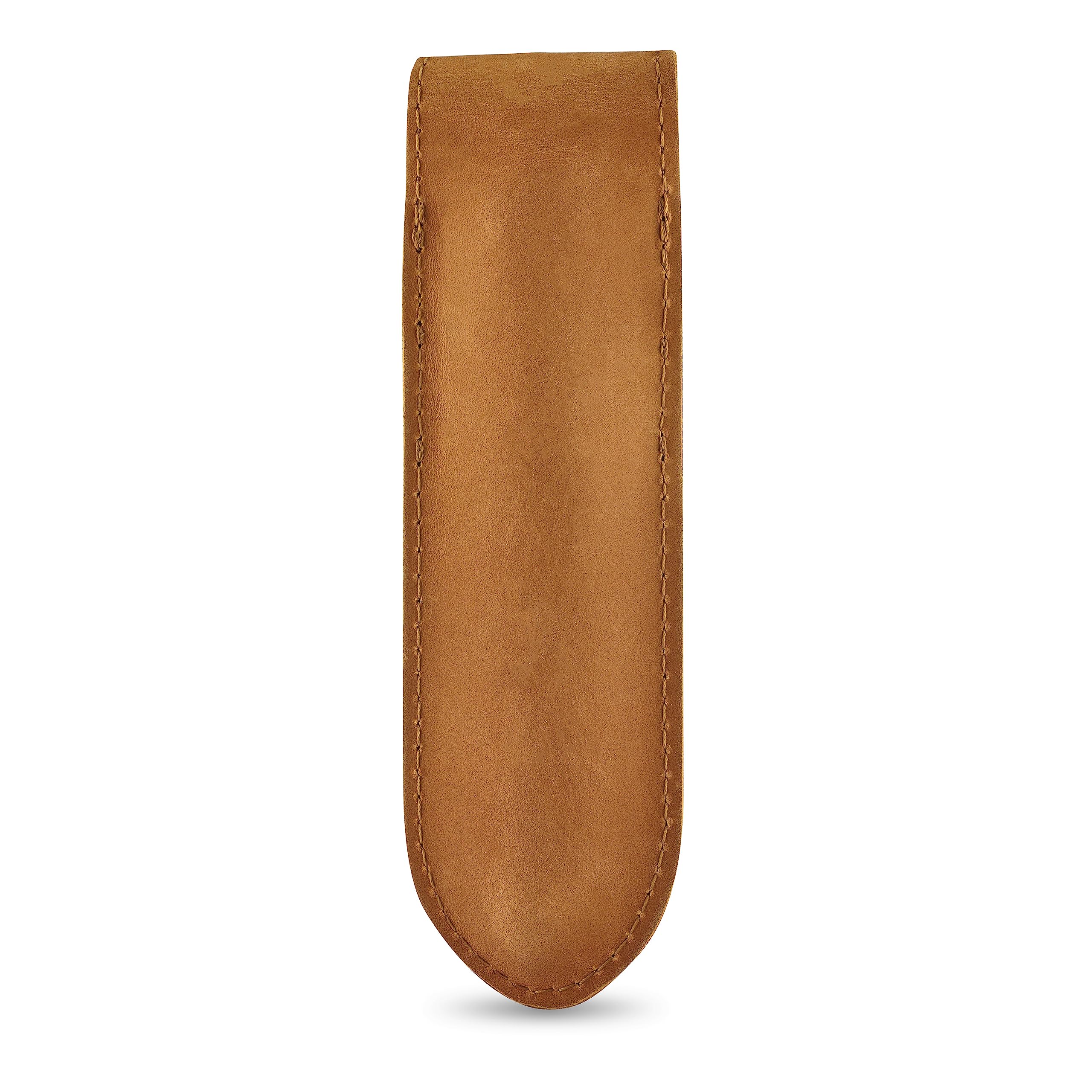 Straight Razor Case, Genuine Cowhide Leather Straight Razor Cover, Barber Straight Razor Holder, Travel Razor Case (Vintage Brown)
