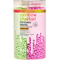 Sliick Hard Wax Beads for Hair Removal, Rainbow Sherbet - Stripless Wax Beads for Face, Body, & Sensitive Skin, 8 oz