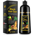 NIFEISHI Black Hair Dye Shampoo, 3 in 1 Herbal Ingredients Natural Shampoo for Gray Hair, Dye Shampoo for Women & Men 500ml